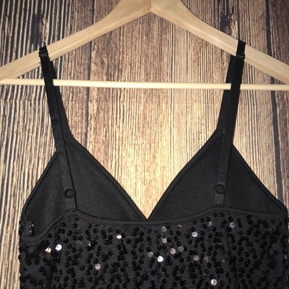 21 MEDIUM BLACK SEQUINS STRAPPY DRESS - Picture 10 of 10